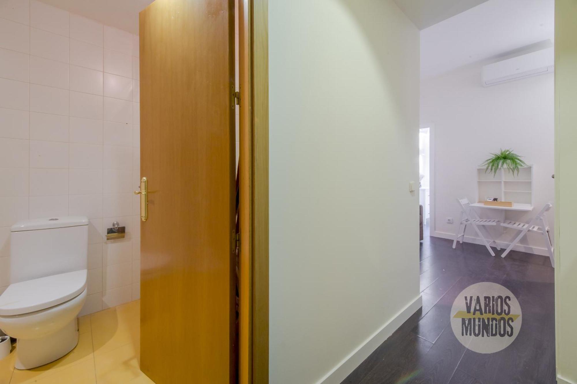 Appartement Confortable 3 Pax A 1 Min De Gran Via *