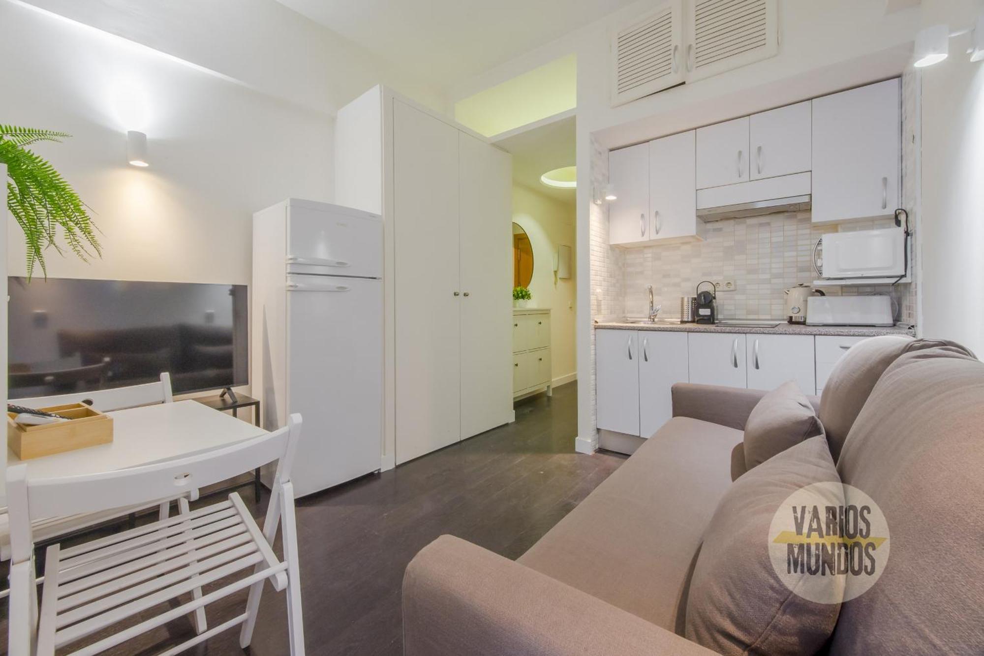 Appartement Confortable 3 Pax A 1 Min De Gran Via