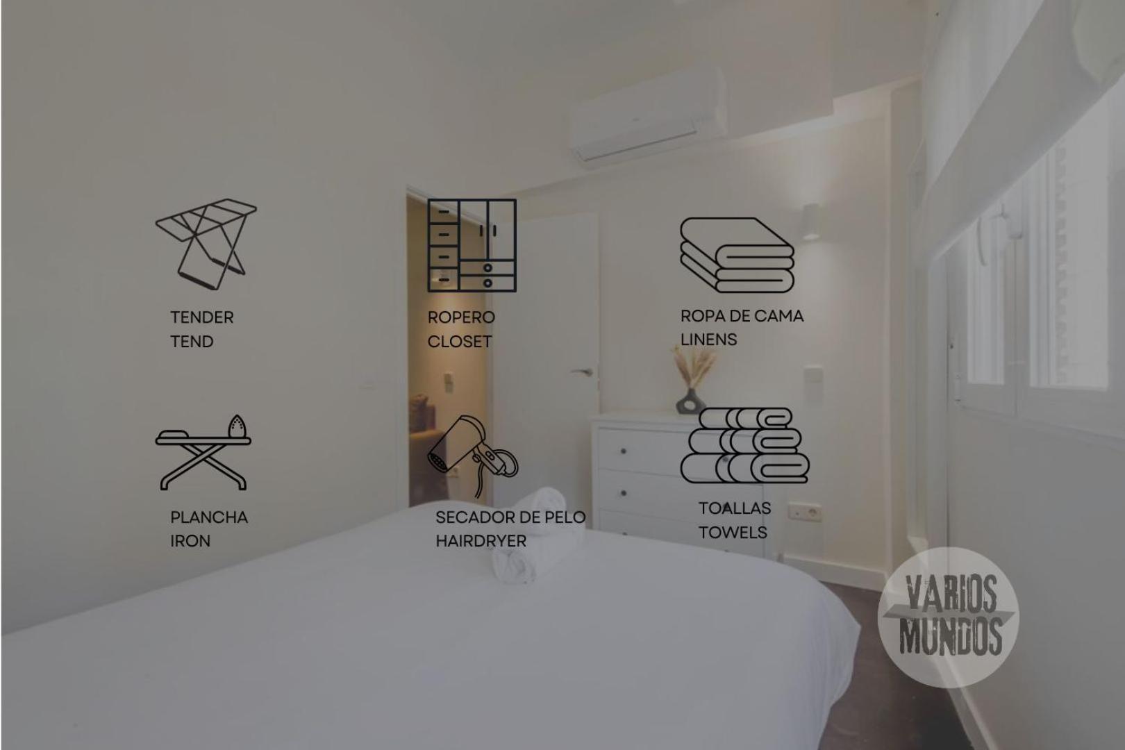 Appartement Confortable 3 Pax A 1 Min De Gran Via